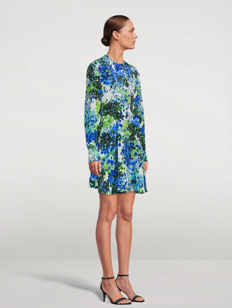 Noa Silk Printed Mini Dress