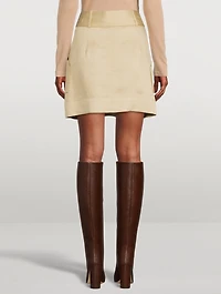 Marie Linen-Blend Mini Skirt