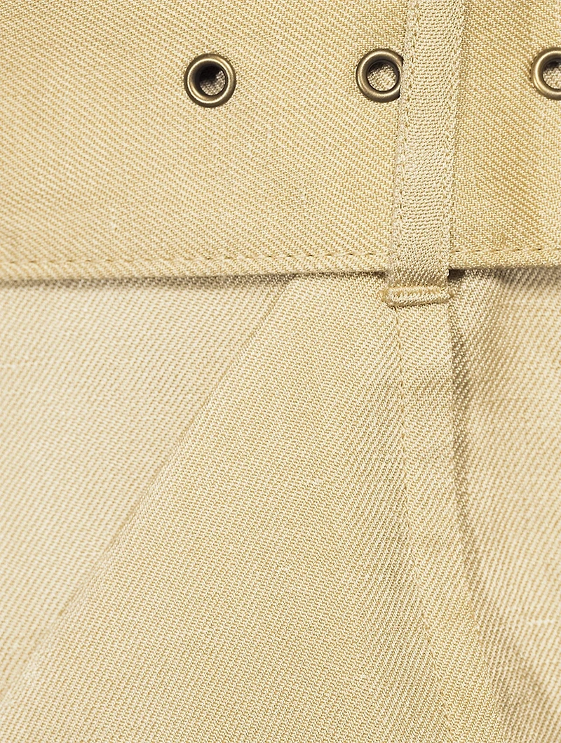 Marie Linen-Blend Mini Skirt
