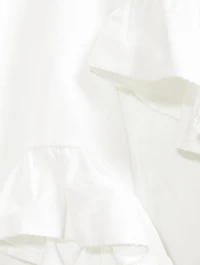 Adelle Drill Godet Midi Skirt