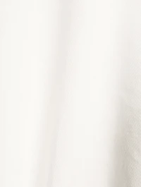 Adelle Drill Balloon-Sleeve Crop Top