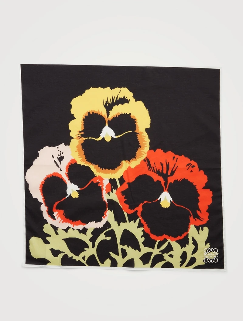 Cotton Pansies Bandana