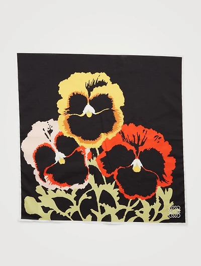 Cotton Pansies Bandana