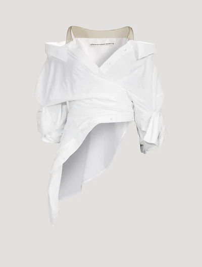 Deconstructed Illusion Tulle Shirt