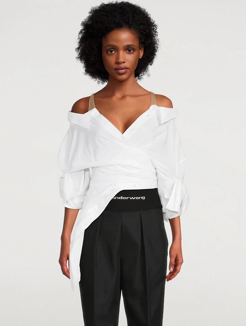 Deconstructed Illusion Tulle Shirt