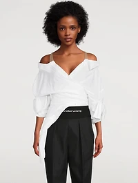 Deconstructed Illusion Tulle Shirt