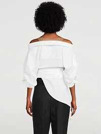 Deconstructed Illusion Tulle Shirt