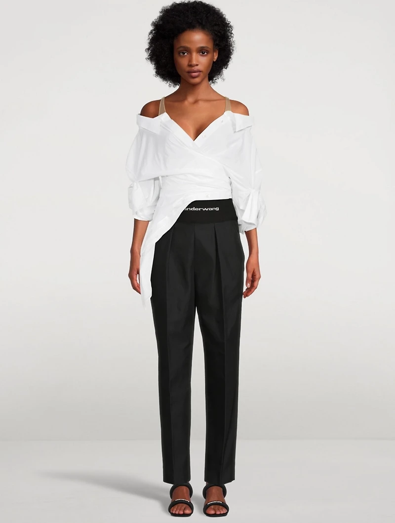 Deconstructed Illusion Tulle Shirt