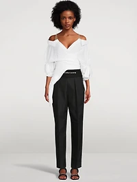 Deconstructed Illusion Tulle Shirt