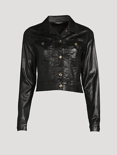 Laminated Denim Jacket