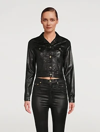 Laminated Denim Jacket