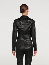 Laminated Denim Jacket