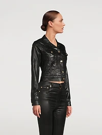 Laminated Denim Jacket