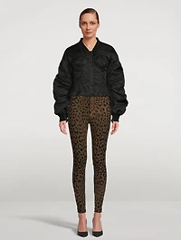 Nylon Corset Bomber Jacket