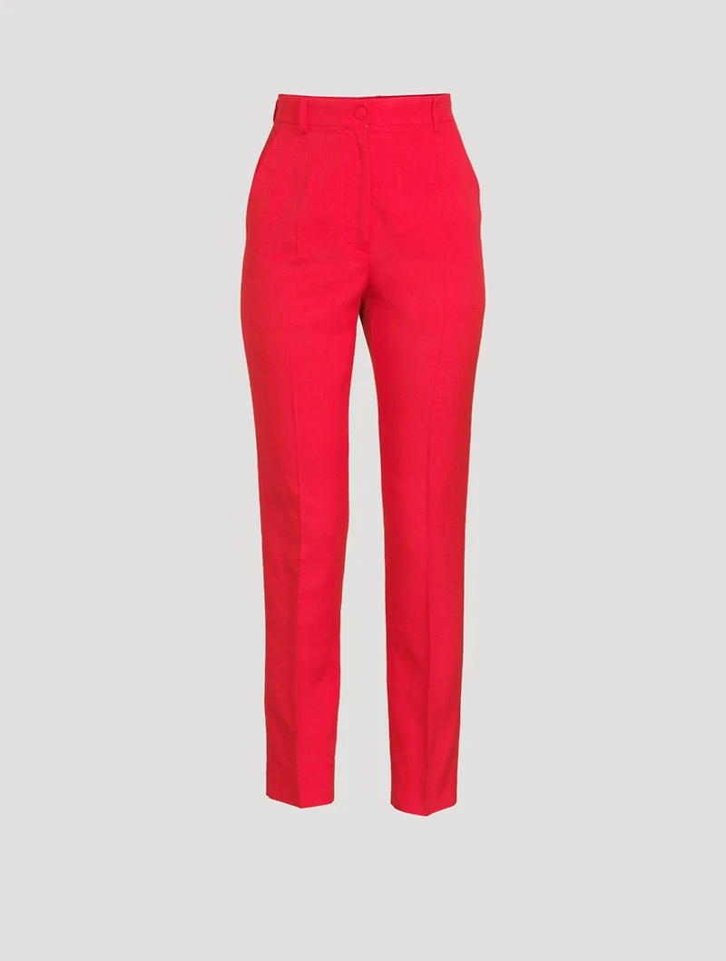 Silk And Cotton Schappe Pants