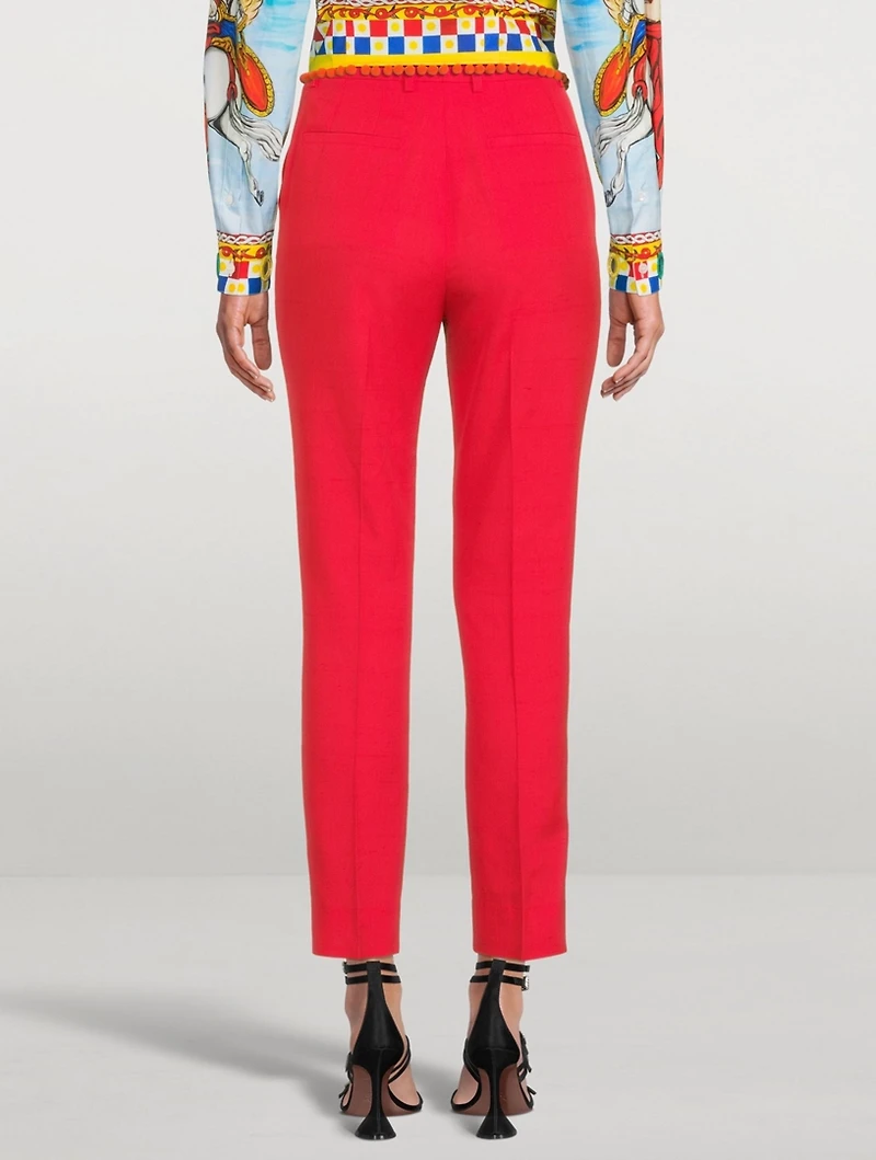 Silk And Cotton Schappe Pants