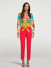 Silk And Cotton Schappe Pants