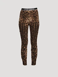 Charmeuse Leggings Leopard Print