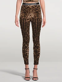 Charmeuse Leggings Leopard Print