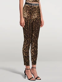 Charmeuse Leggings Leopard Print