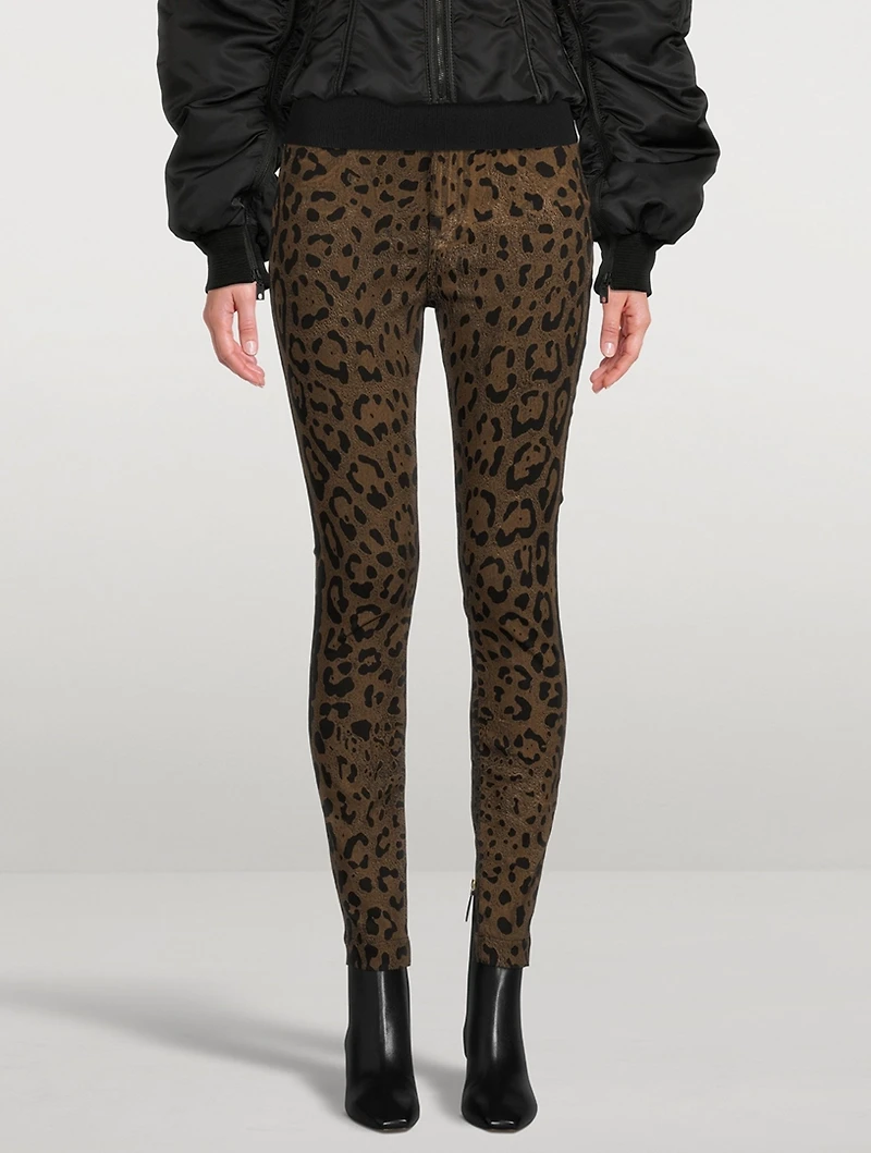 Slim Jeans Leopard Print