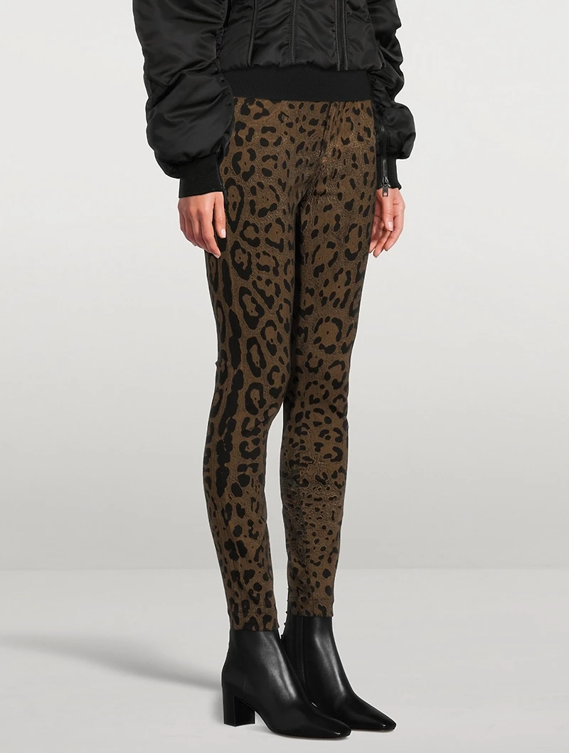 Slim Jeans Leopard Print