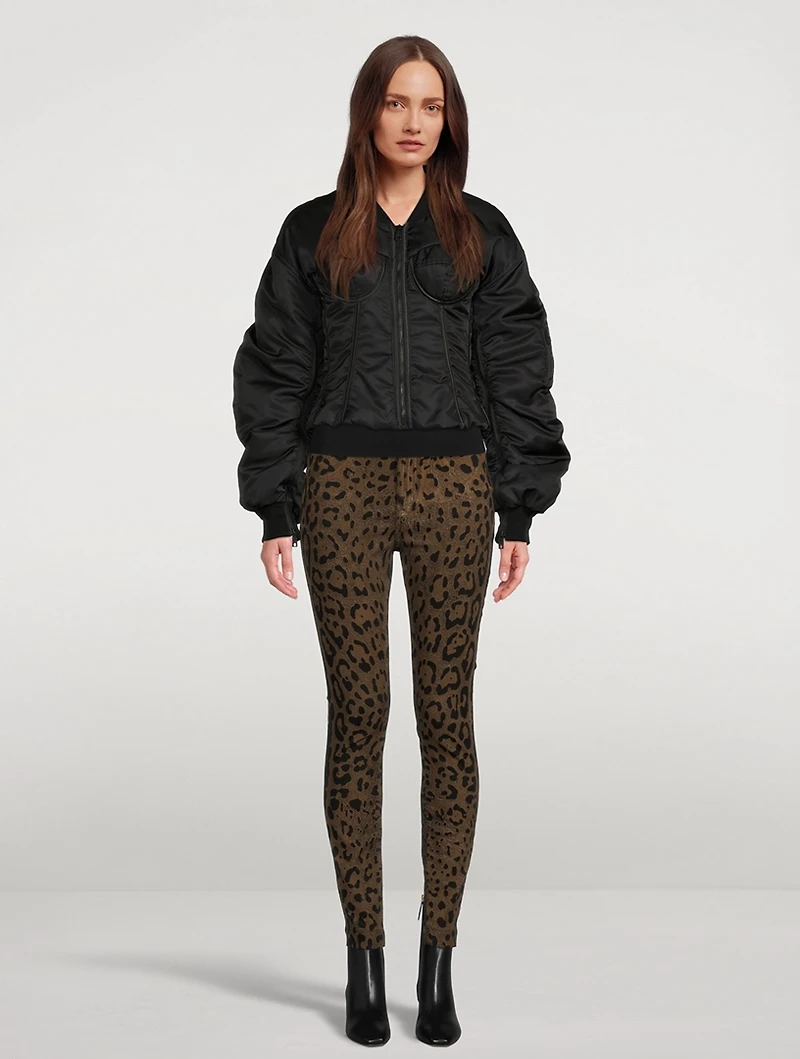 Slim Jeans Leopard Print