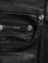 Laminated Slim-Fit Jeans