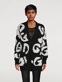 Intarsia Wool And Cashmere Cardigan