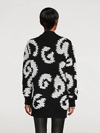Intarsia Wool And Cashmere Cardigan