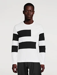 Long-Sleeve T-Shirt With Patchwork