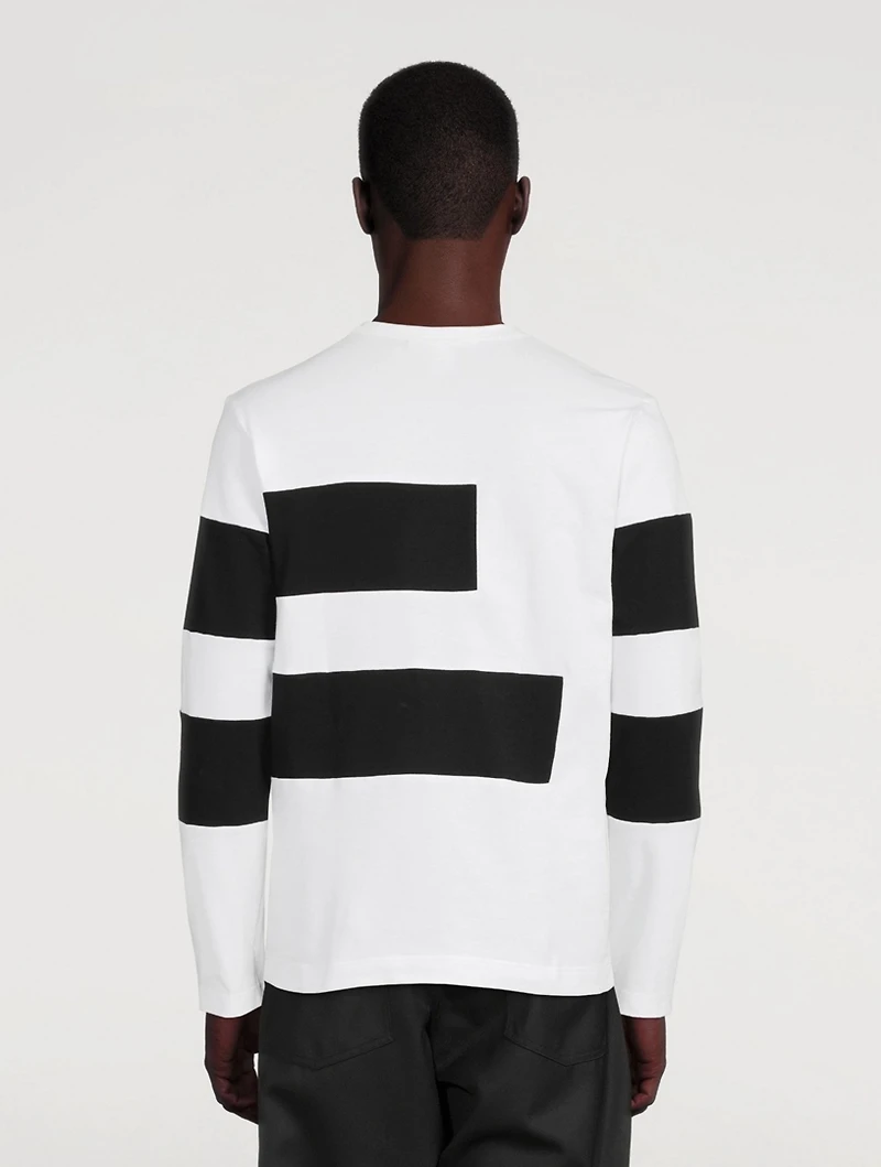 Long-Sleeve T-Shirt With Patchwork