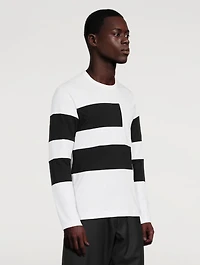 Long-Sleeve T-Shirt With Patchwork