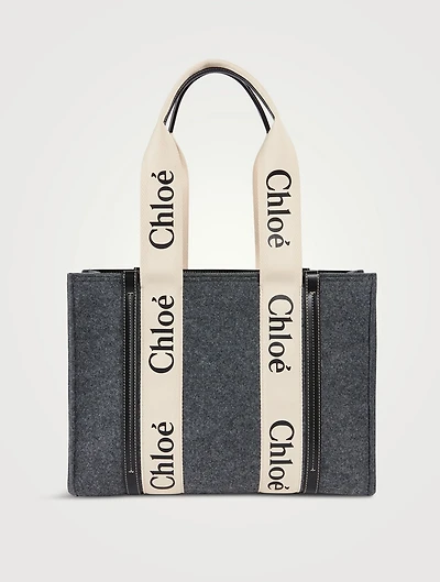 Medium Woody Recycled Felt Tote Bag