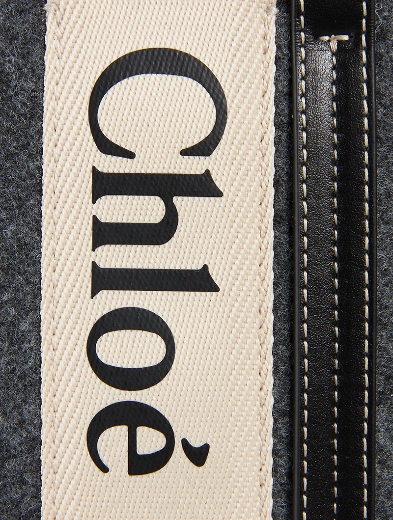 Medium Woody Recycled Felt Tote Bag