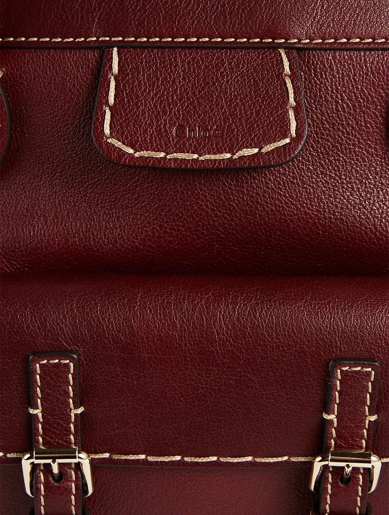 Medium Edith Leather Satchel