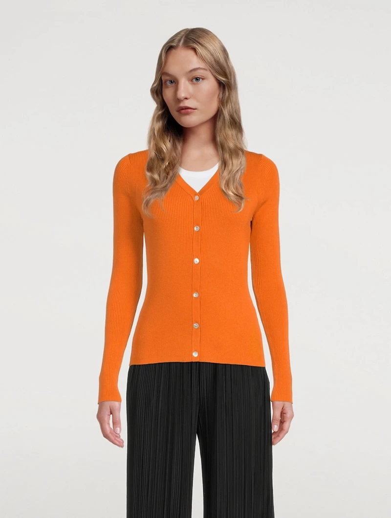 Everly Cotton And Silk Cardigan