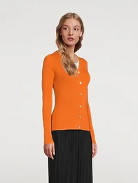 Everly Cotton And Silk Cardigan