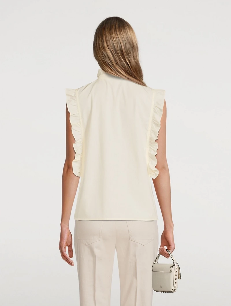 Marthy Cotton Sleeveless Shirt