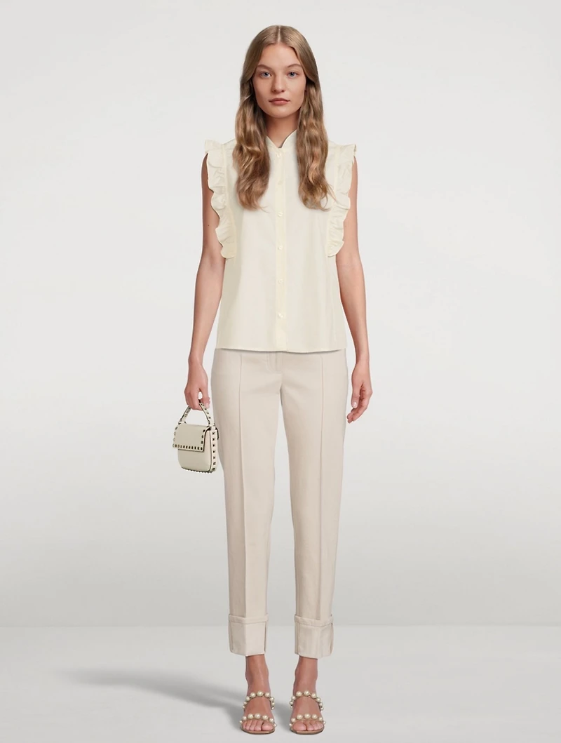 Marthy Cotton Sleeveless Shirt