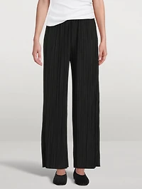 Uma Pleated Wide-Leg Pants