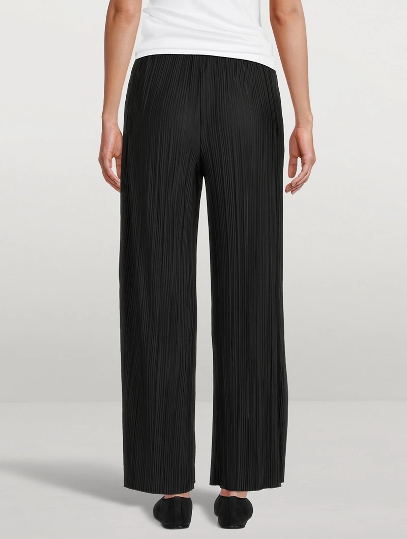 Uma Pleated Wide-Leg Pants