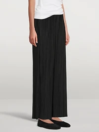 Uma Pleated Wide-Leg Pants