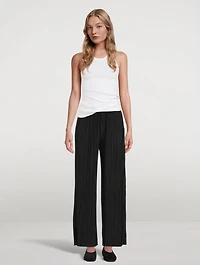 Uma Pleated Wide-Leg Pants
