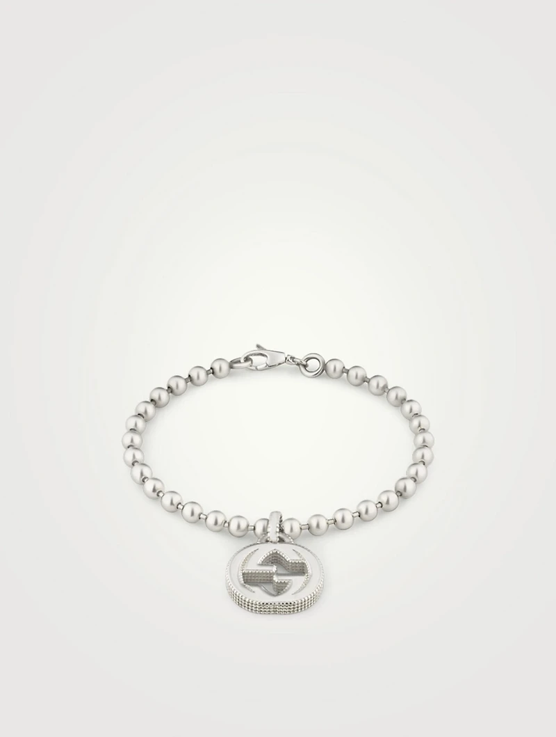 Interlocking G Sterling Silver Bracelet
