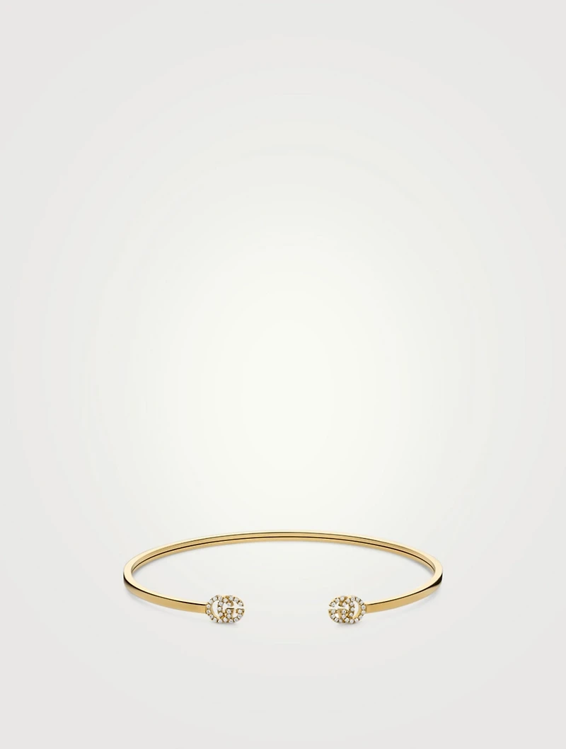 GG Running 18K Gold Cuff Bracelet