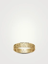 Icon Hammered 18K Gold Ring