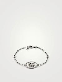 GG Marmont Sterling Silver Coin Bracelet