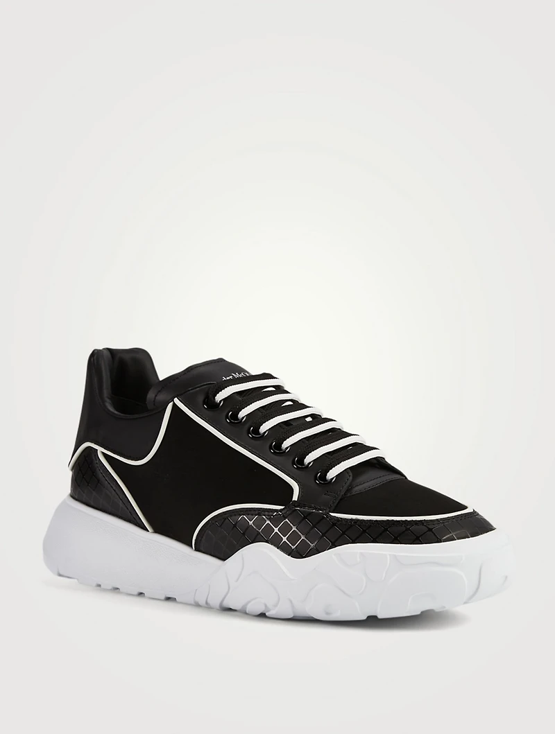 Court Mesh Sneakers With Piping