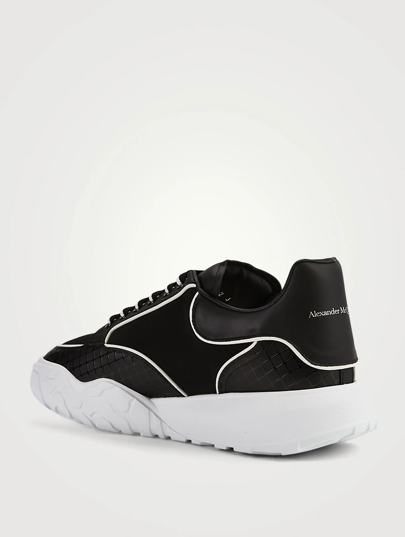 Court Mesh Sneakers With Piping
